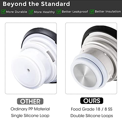 HASTHIP 2L Thermal Coffee Jug Thermal Flask, 304 Stainless Steel Liner Insulated Vacuum Coffee Pot Flask, 24h Long Time Tea Carafe for Hot & Cold Drinks, Beverage, Tea, Milk, Porridge (Black) HASTHIP 2L Thermal Coffee Jug Thermal Flask, 304 Stainless Steel Liner Insulated Vacuum Coffee Pot Flask, 24h Long Time Tea Carafe for Hot & Cold Drinks, Beverage, Tea, Milk, Porridge (Black)